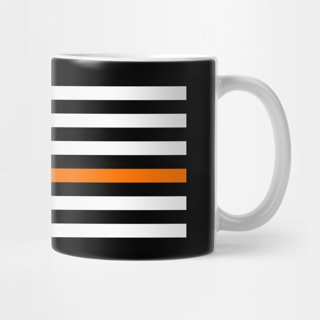 Thin Orange Line American Flag by Scar